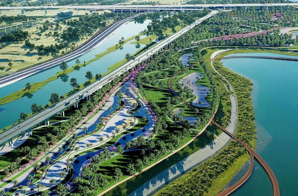 Trục Đại lộ cảnh quan sông Hồng đi qua 19 xã, phường của Hà Nội